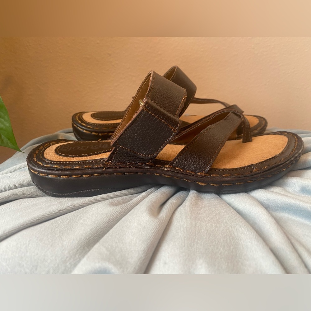 - Like NEW Bjorndal Sandals 6.5 Super Comfy Brown - Picture 2 of 6